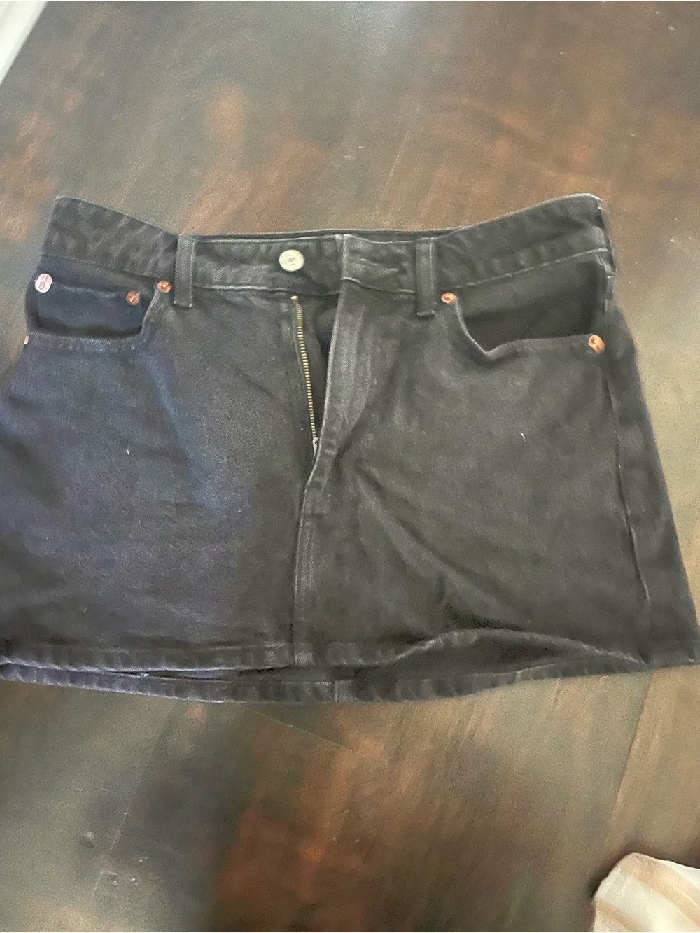 A&F Curve Love Denim Skirt
